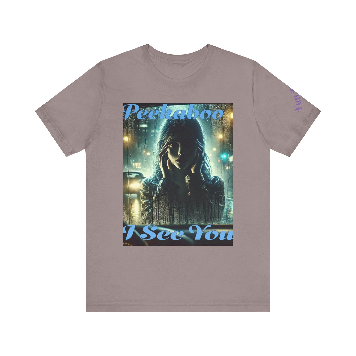 Funny Peekaboo Unisex Tee, Humorous Short Sleeve Shirt, Playful Graphic Tee, Cute Peekaboo T-Shirt, Joke Unisex Jersey Tee