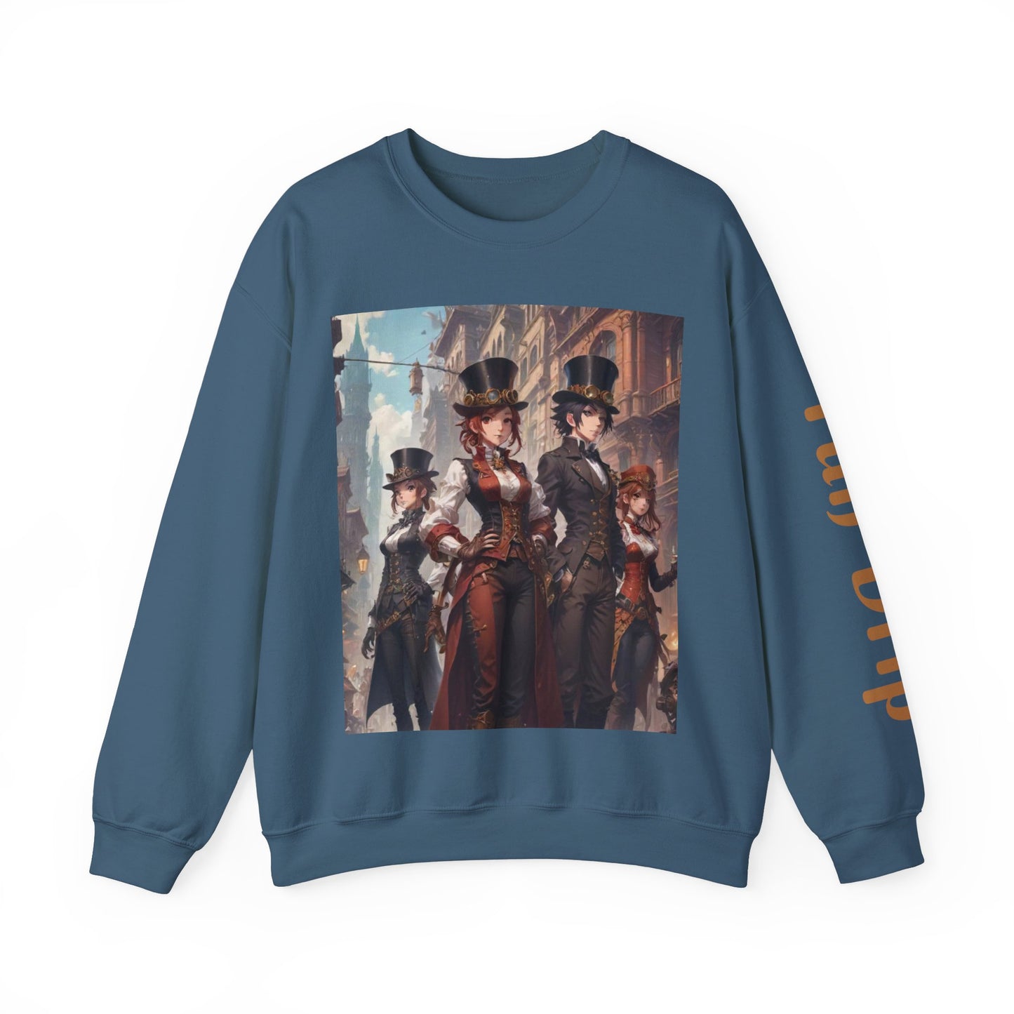AI Anime Steampunk Crewneck Sweatshirt