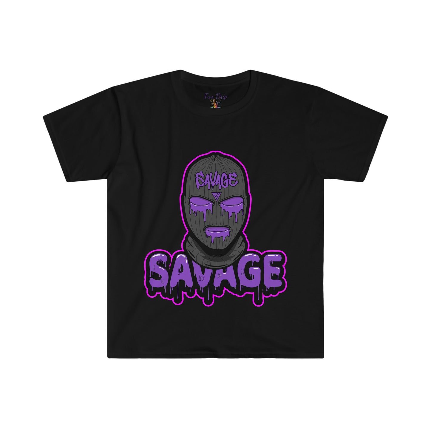 Unisex Softstyle T-Shirt, ski mask, savage, hustle, mask