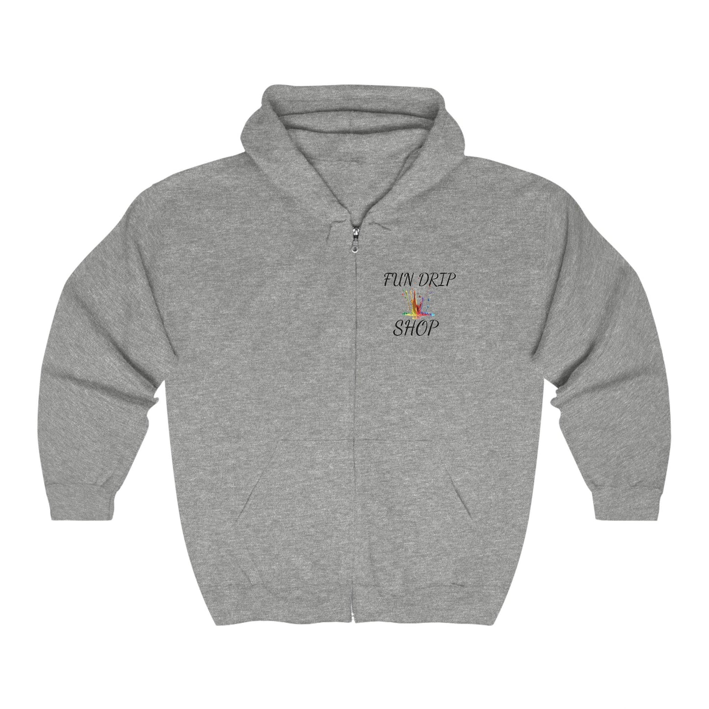 Unisex Heavy Blend Full Zip Hooded Sweatshirt, Greatest of all time, GOAT, Hoodie Red, Drip