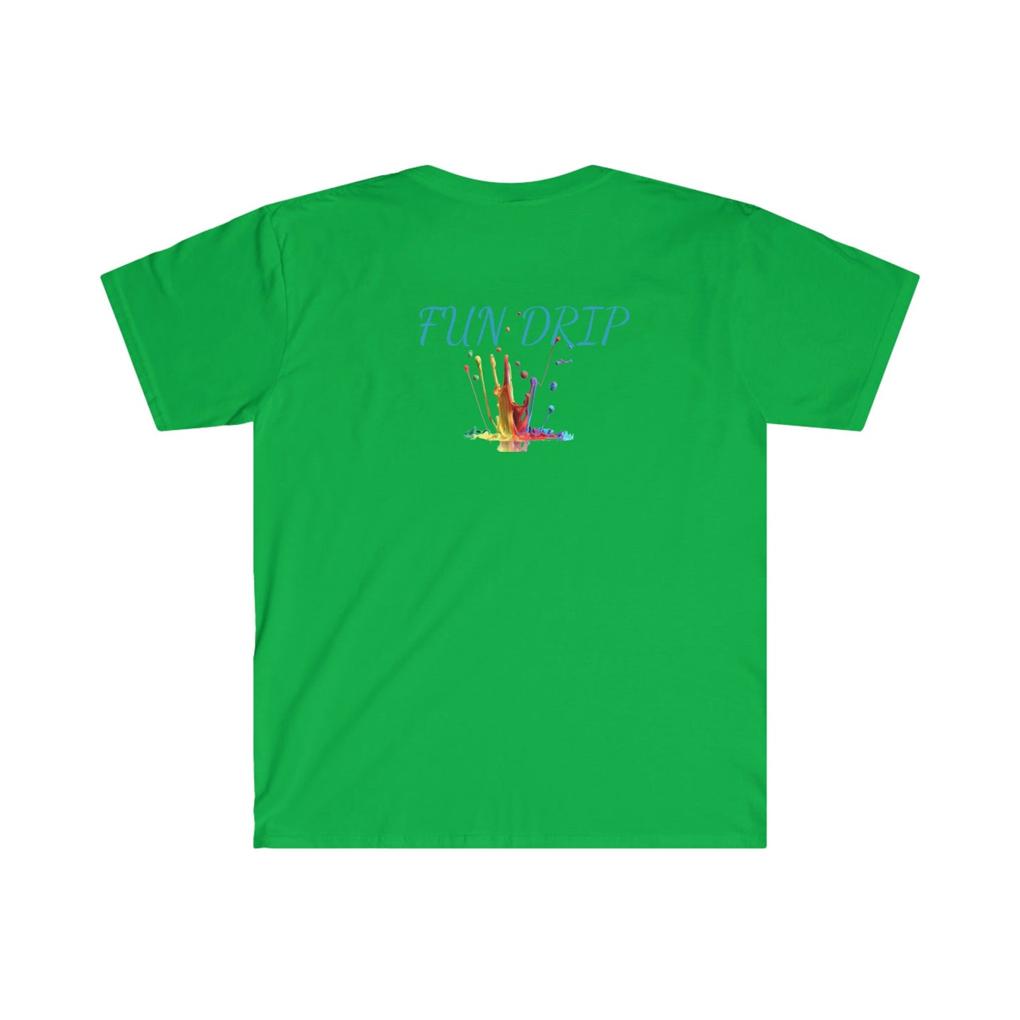 Unisex Softstyle T-Shirt, Dripping color, dripping weed,