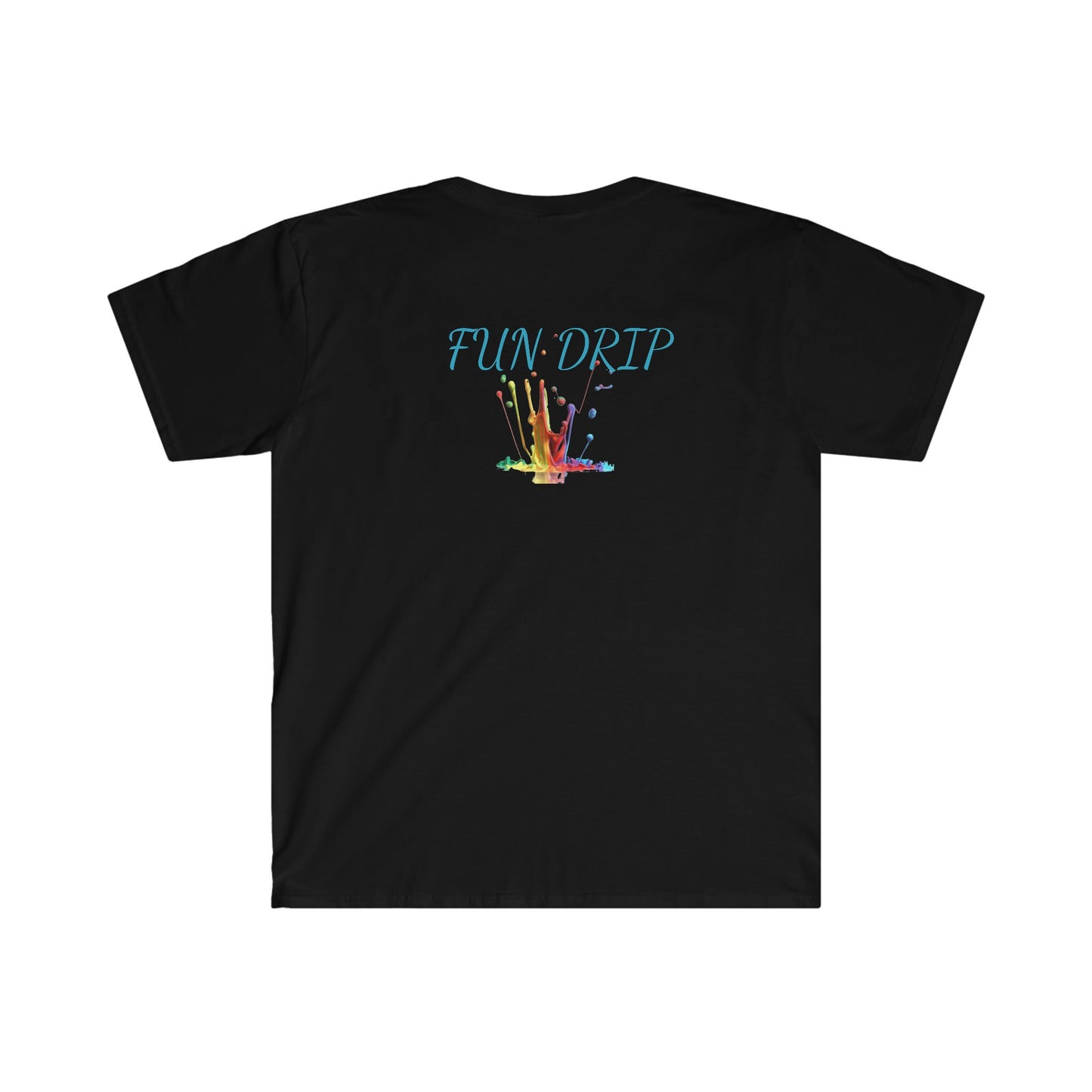 Unisex Softstyle T-Shirt, Dripping color, dripping weed,