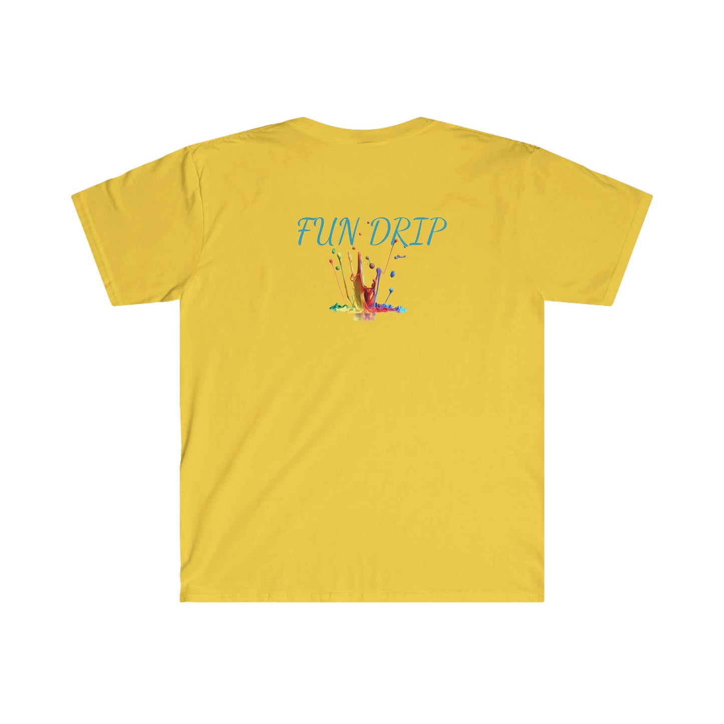 Unisex Softstyle T-Shirt, Dripping color, dripping weed,