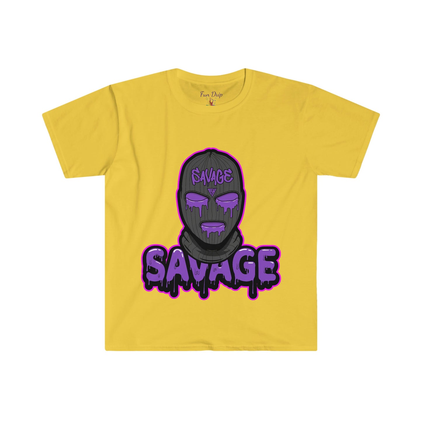Unisex Softstyle T-Shirt, ski mask, savage, hustle, mask