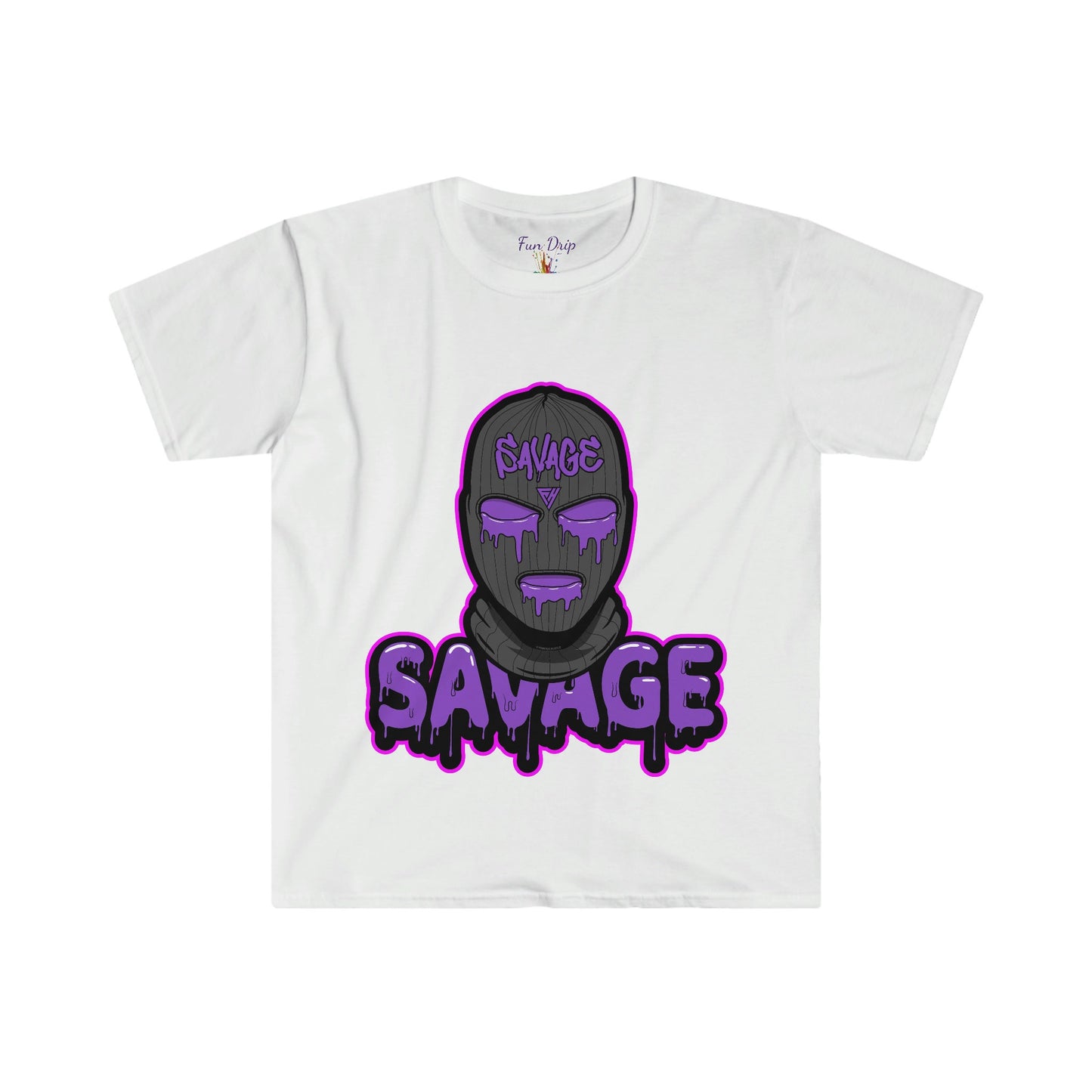 Unisex Softstyle T-Shirt, ski mask, savage, hustle, mask