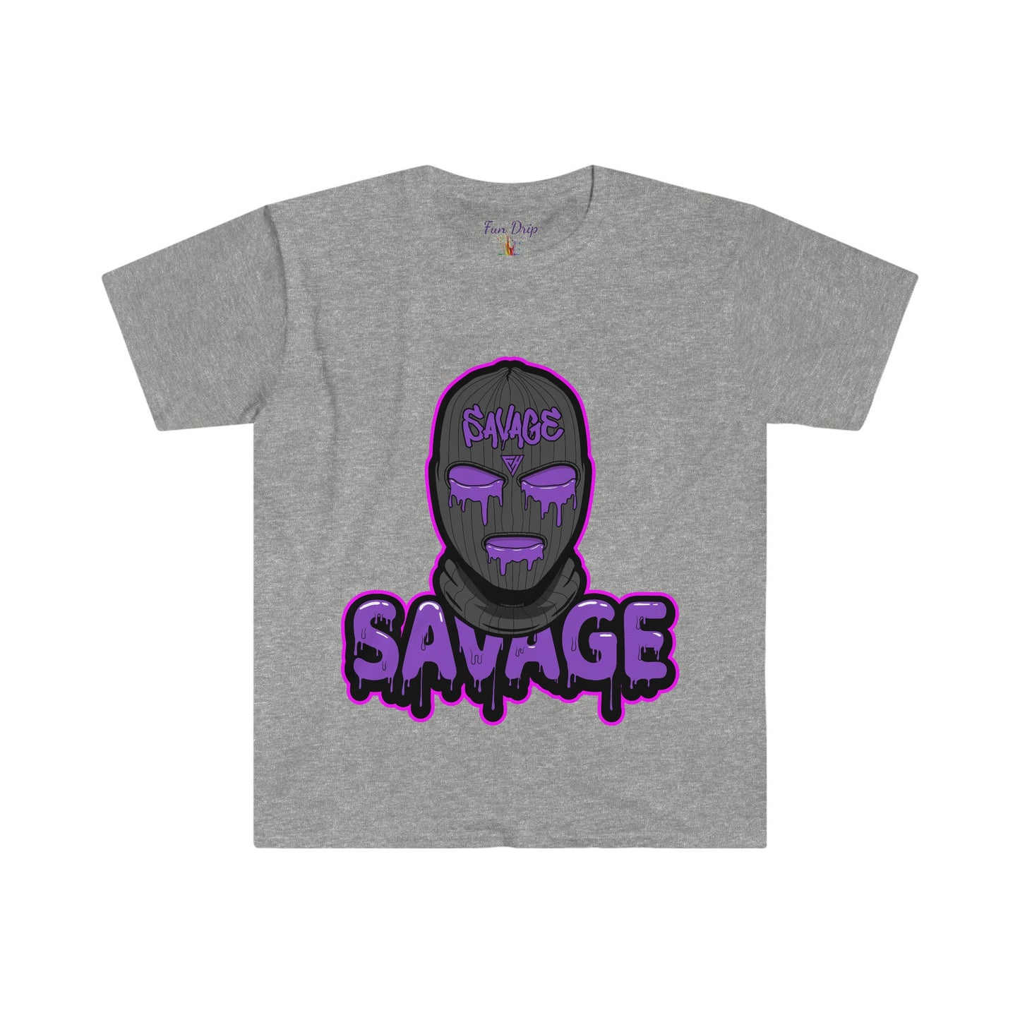 Unisex Softstyle T-Shirt, ski mask, savage, hustle, mask