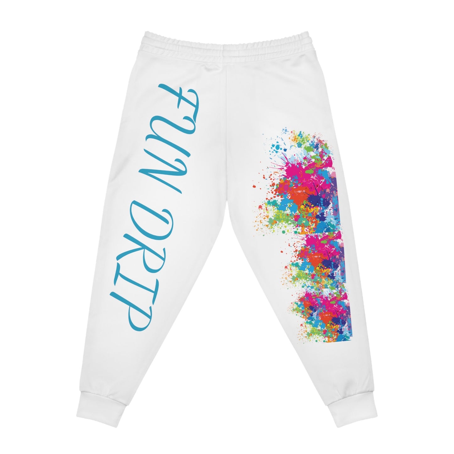 Athletic Joggers (AOP), paint platter, fun, colorful, bold paint colors