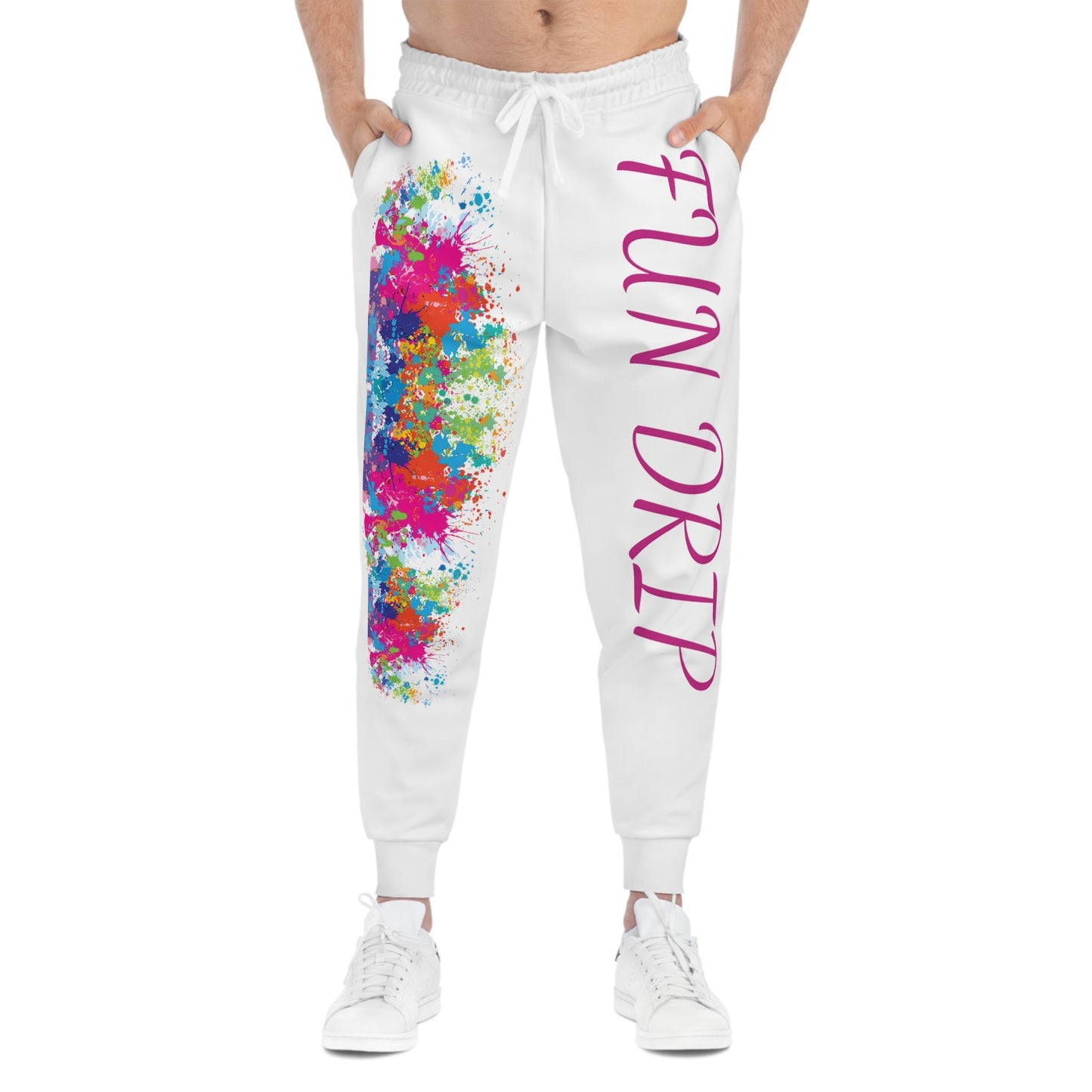 Athletic Joggers (AOP), paint platter, fun, colorful, bold paint colors