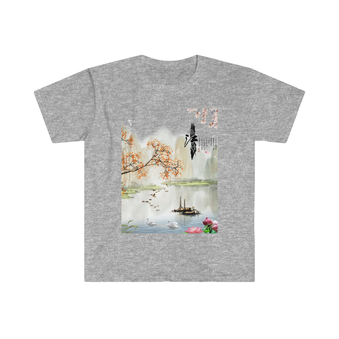Unisex Softstyle T-Shirt, China oil painting, China scene, oil painting, China painting