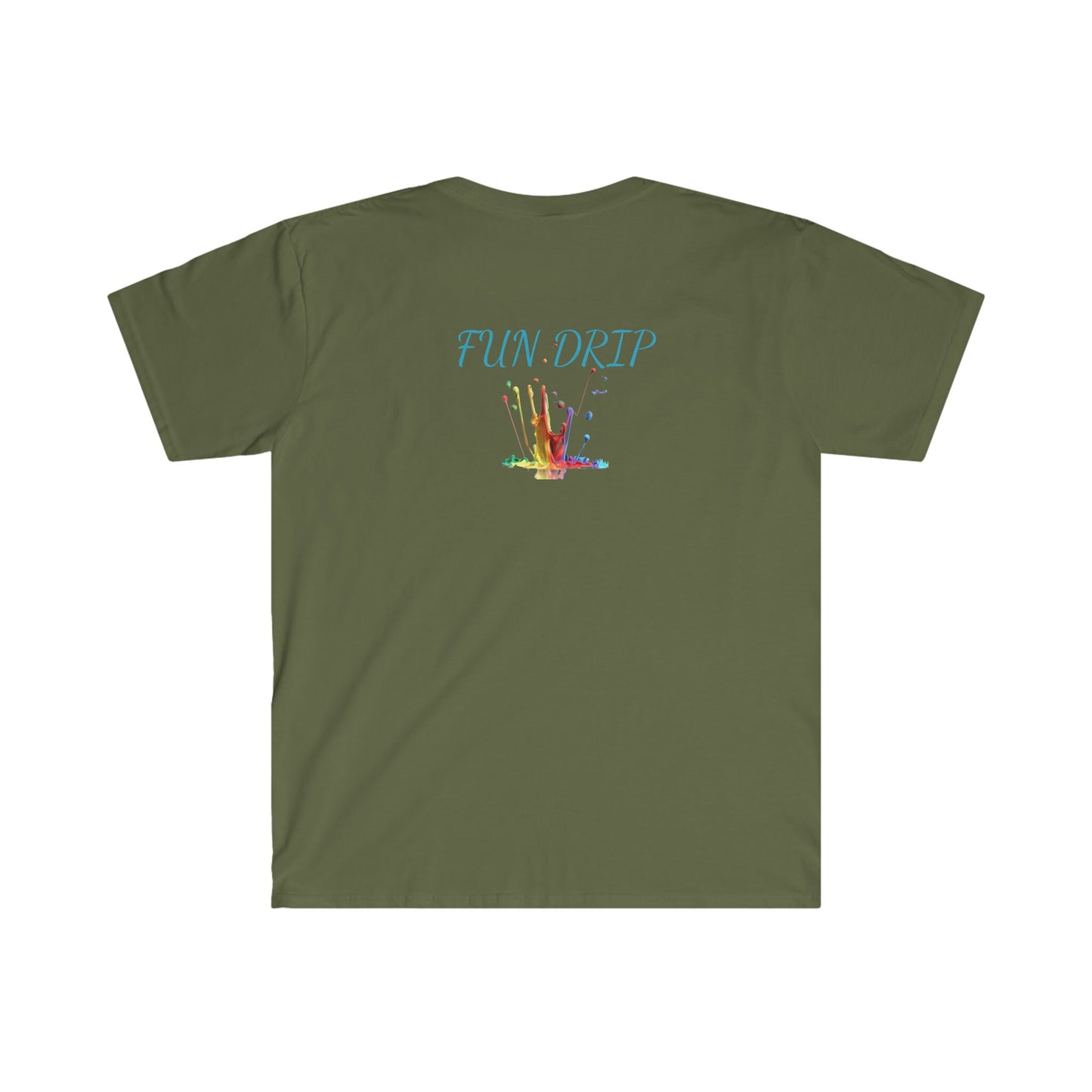 Unisex Softstyle T-Shirt, dripping paint, paint, splatter