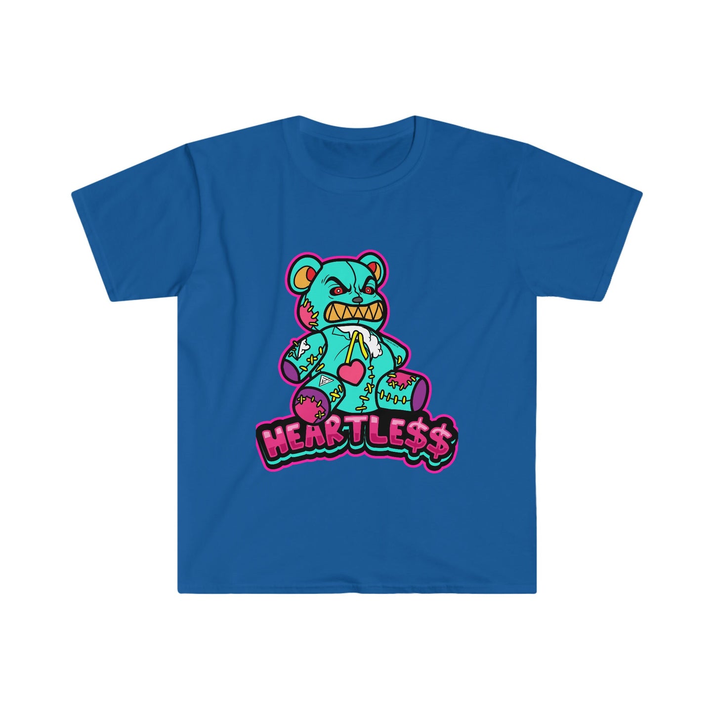 Unisex Softstyle T-Shirt, heartless, hustle, bear, heart broken