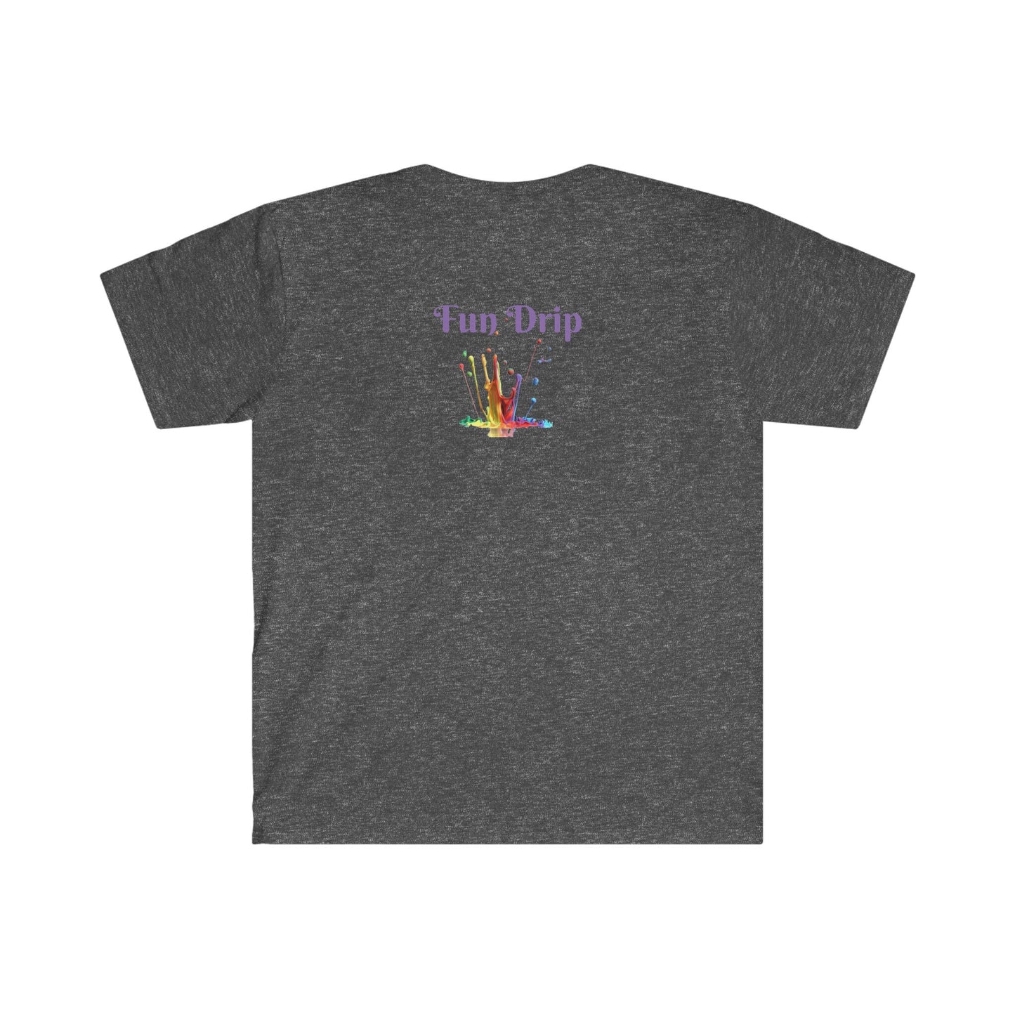Unisex Softstyle T-Shirt, Raven, bleeding heart, dripping heart bloody heart, bird