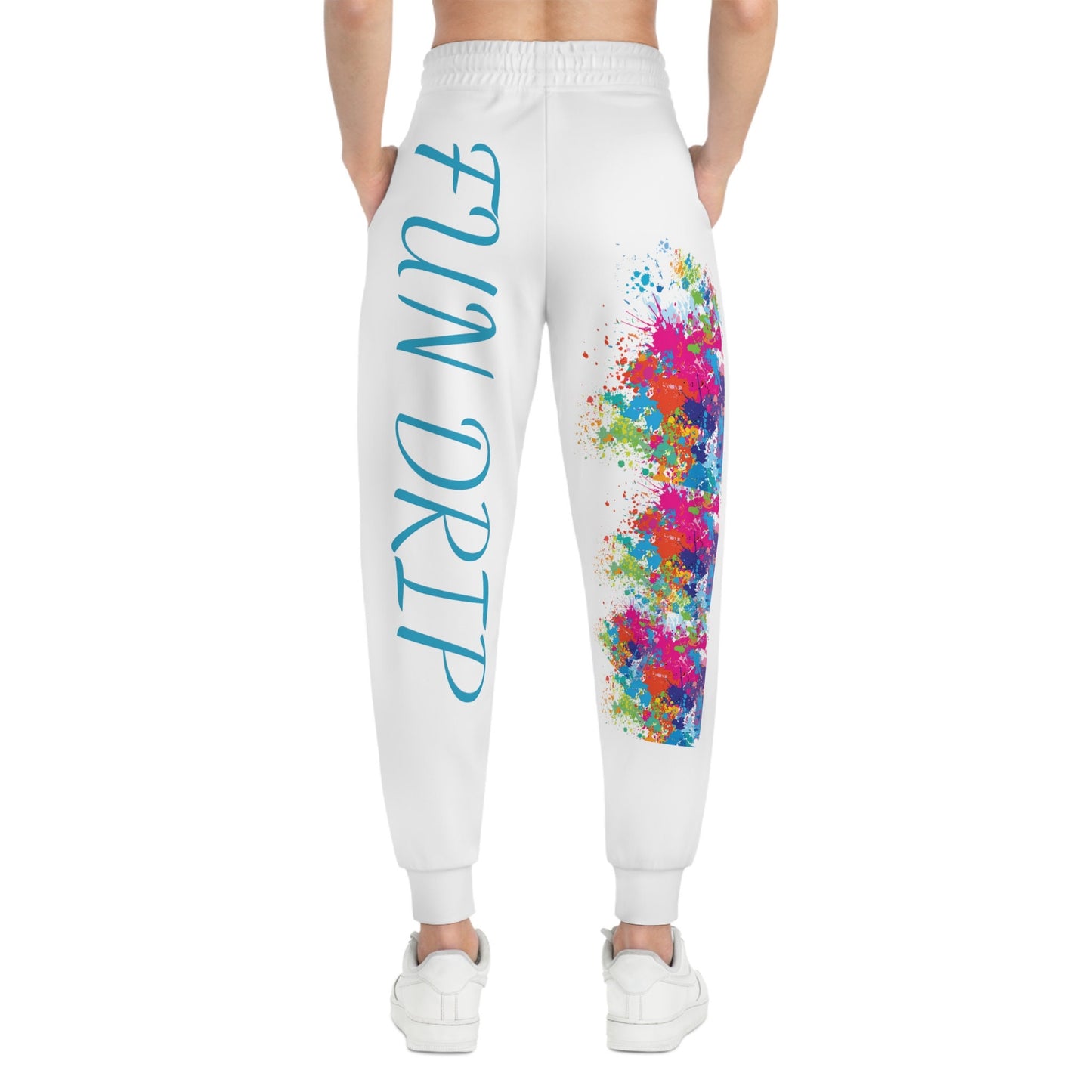 Athletic Joggers (AOP), paint platter, fun, colorful, bold paint colors