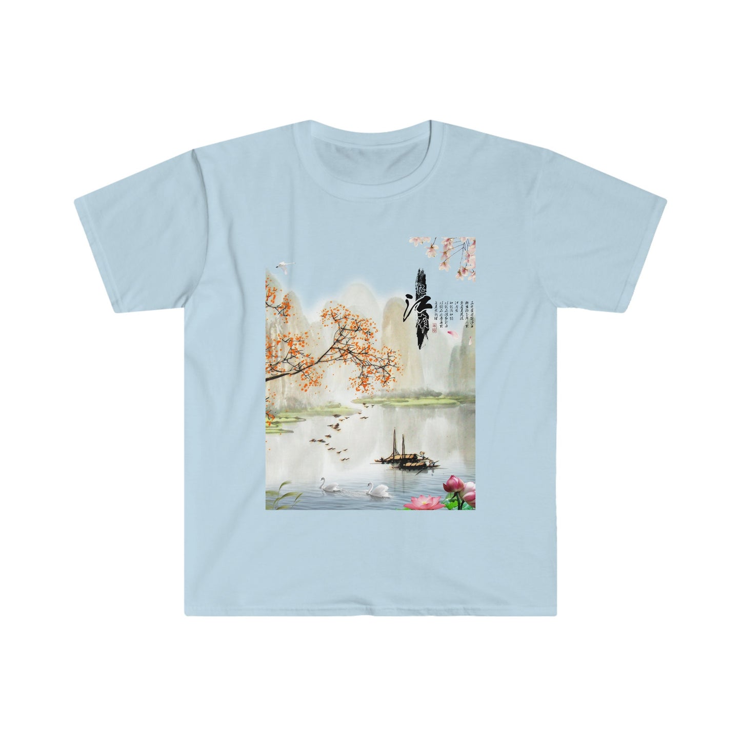 Unisex Softstyle T-Shirt, China oil painting, China scene, oil painting, China painting