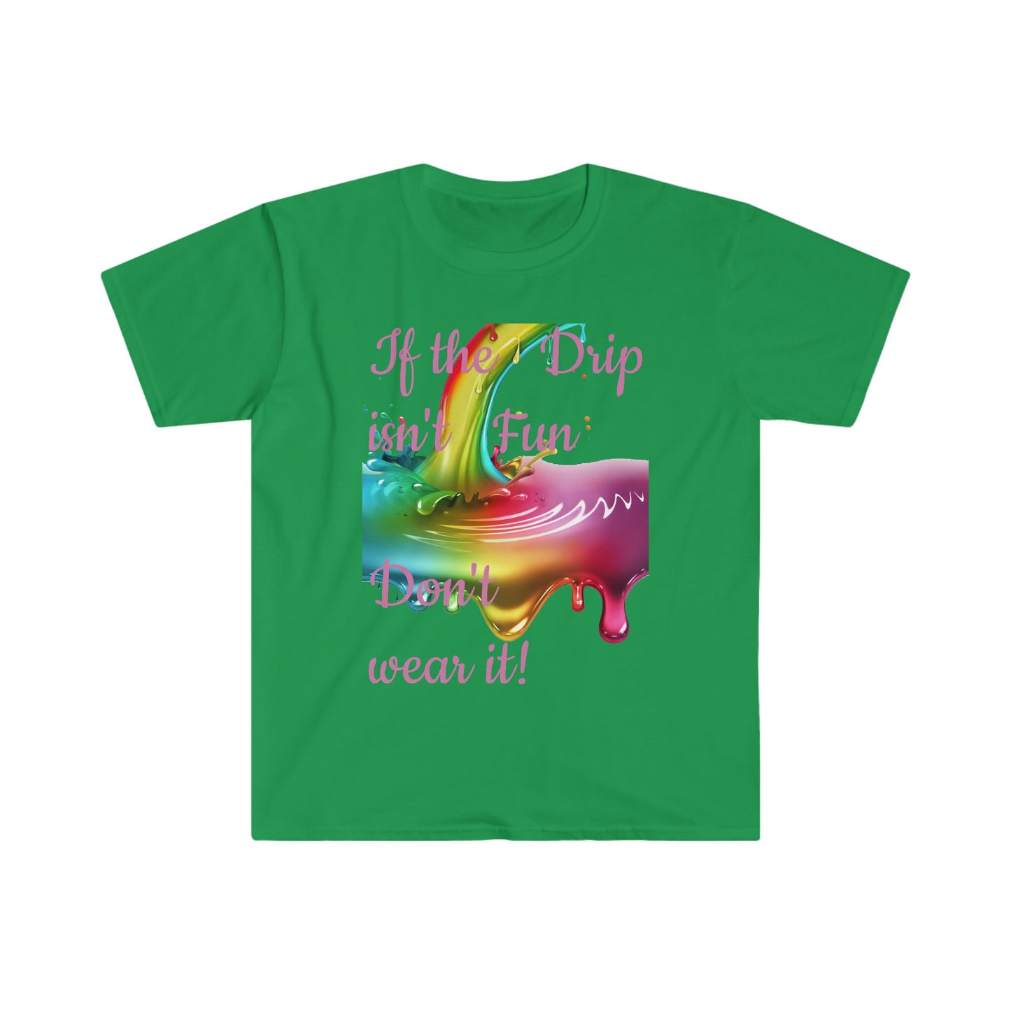 Unisex Softstyle T-Shirt, dripping paint, paint, splatter