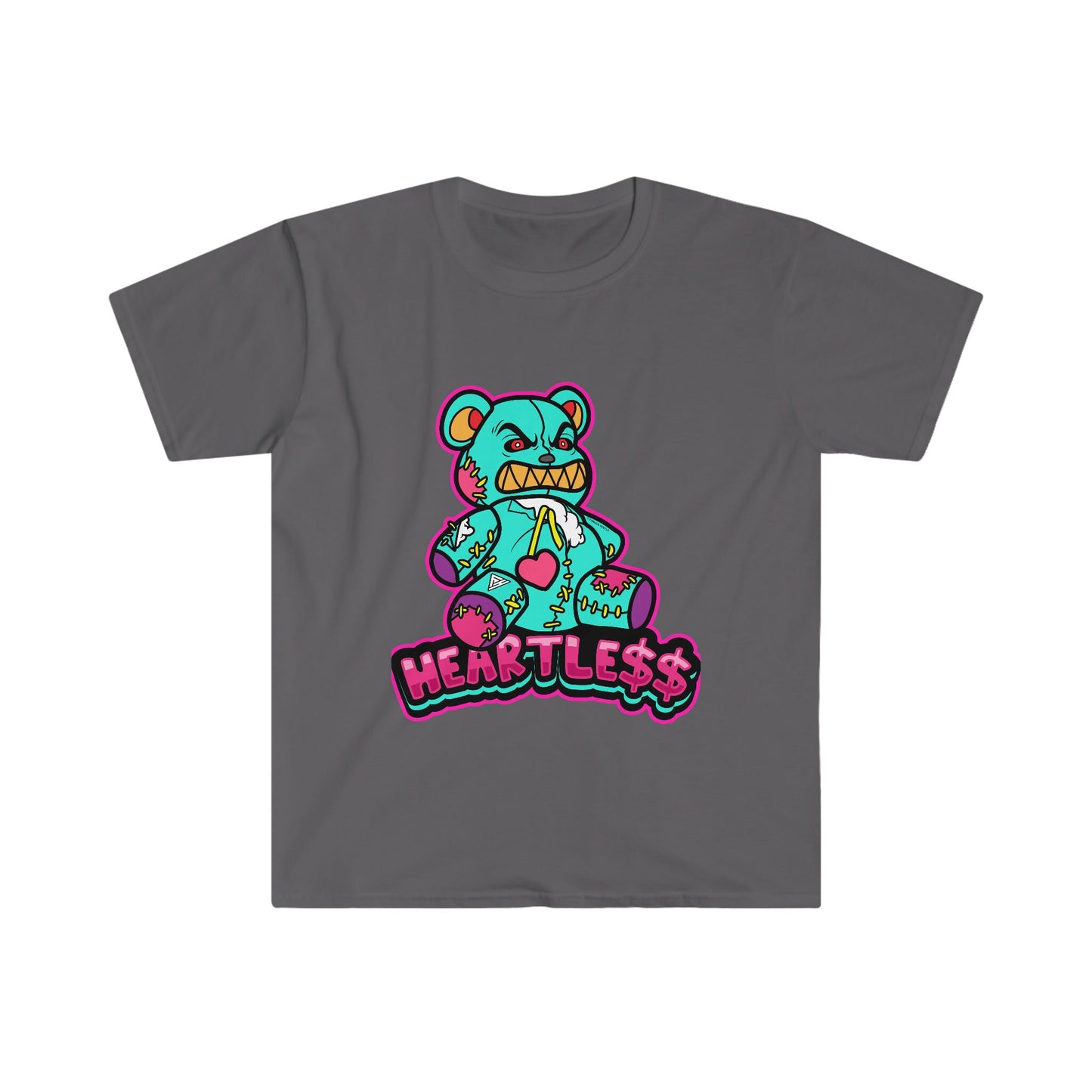 Unisex Softstyle T-Shirt, heartless, hustle, bear, heart broken