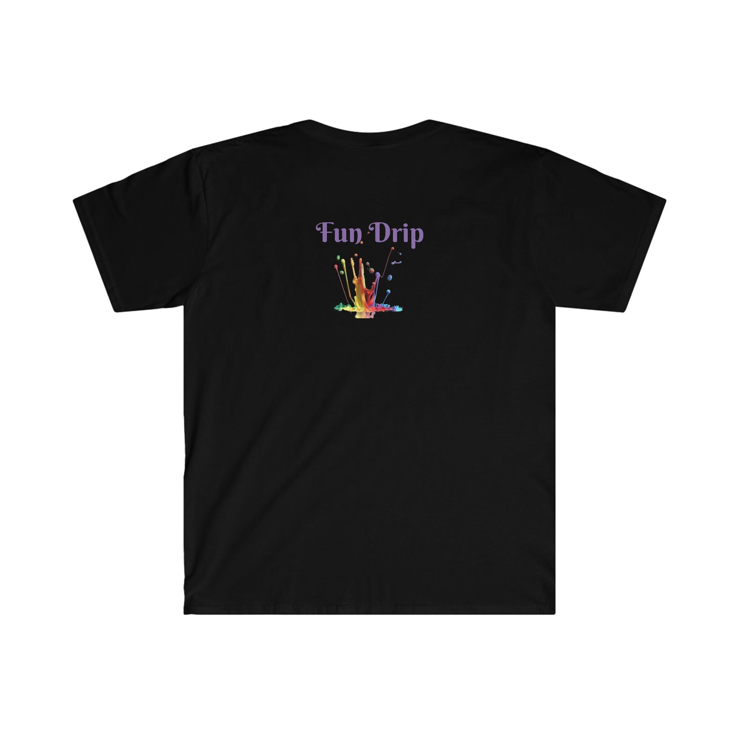 Unisex Softstyle T-Shirt, Raven, bleeding heart, dripping heart bloody heart, bird