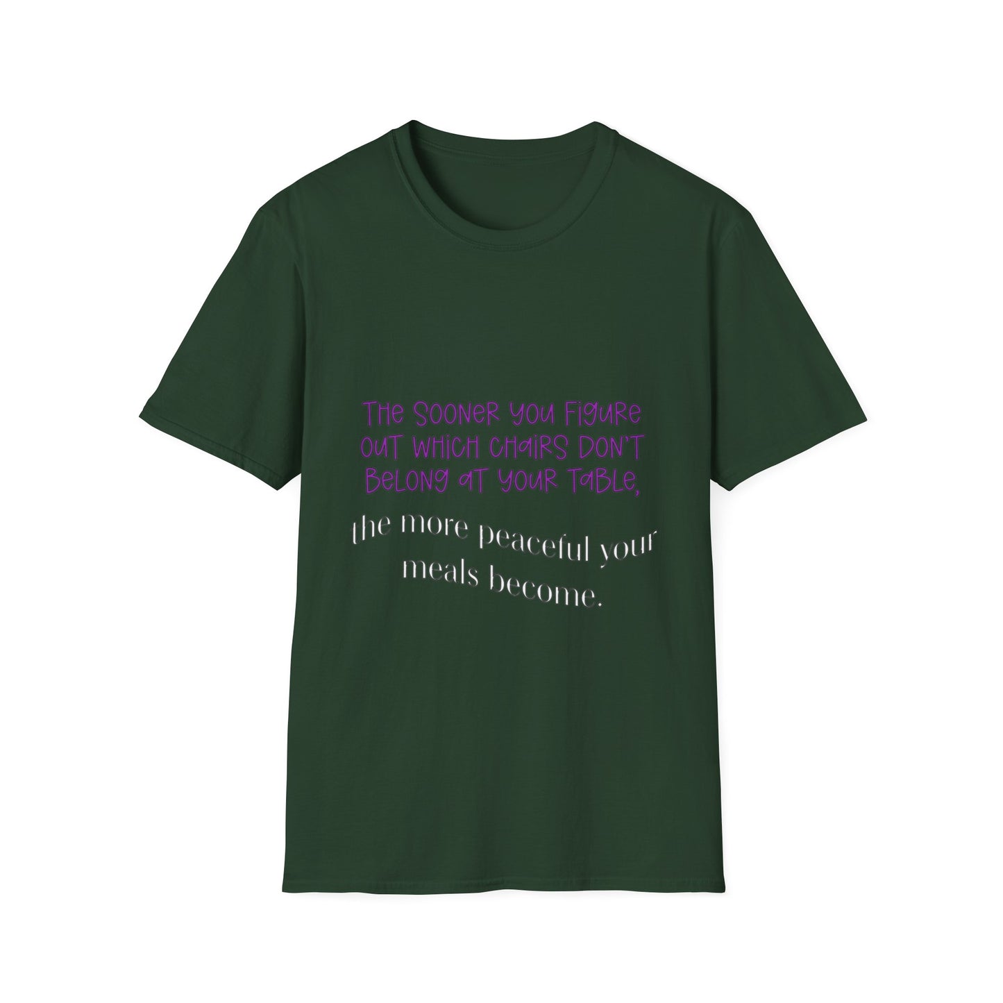 Unisex Softstyle T-Shirt with a witty, humor saying