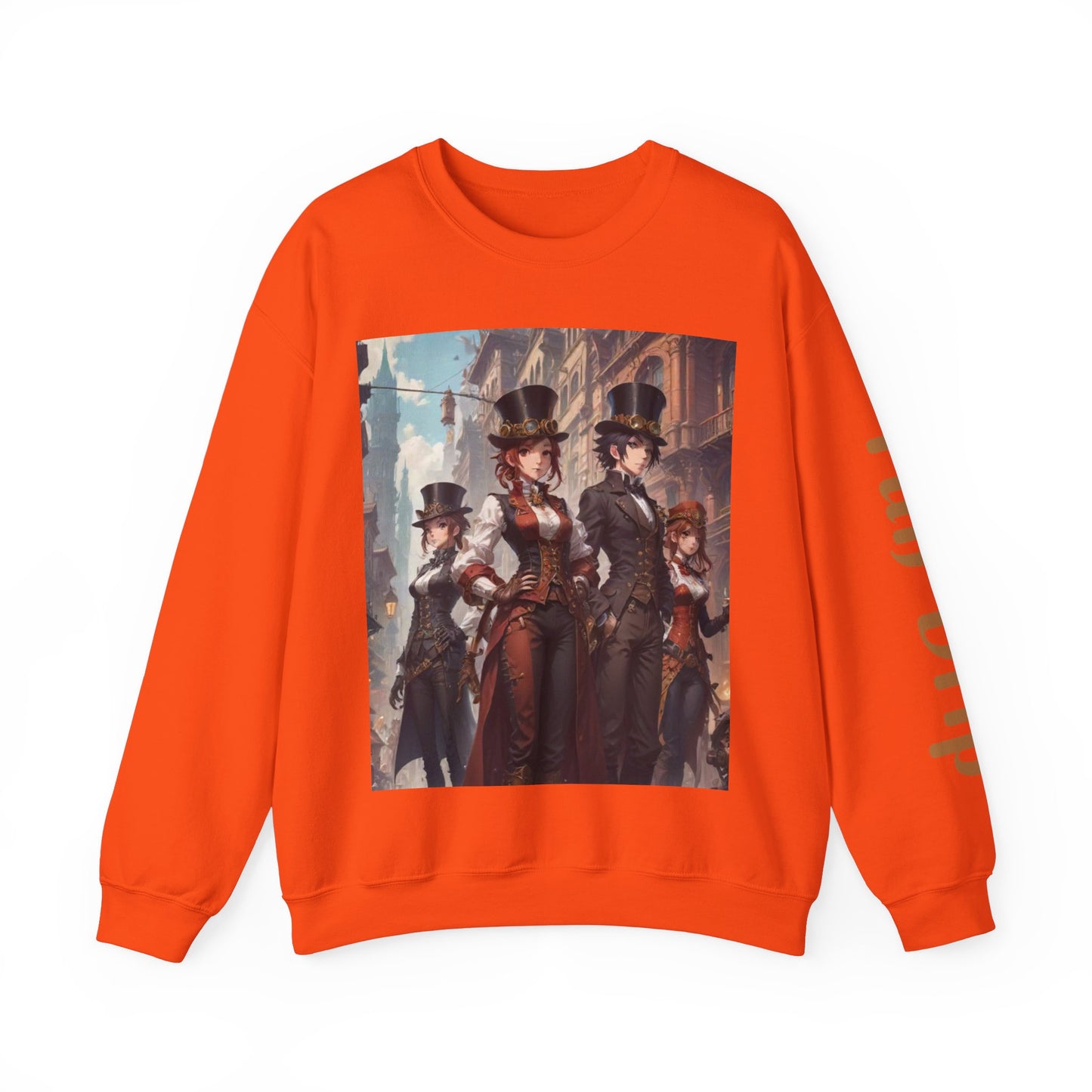 AI Anime Steampunk Crewneck Sweatshirt