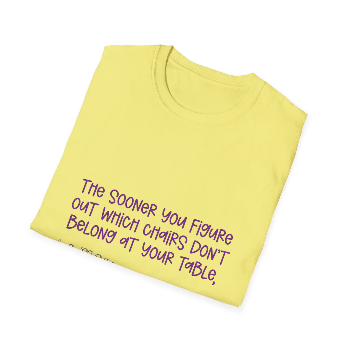 Unisex Softstyle T-Shirt with a witty, humor saying