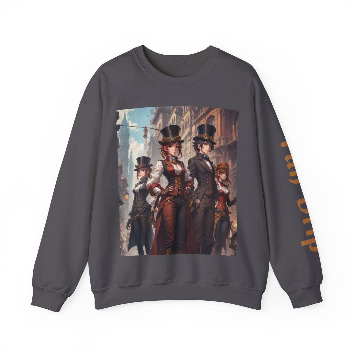 AI Anime Steampunk Crewneck Sweatshirt