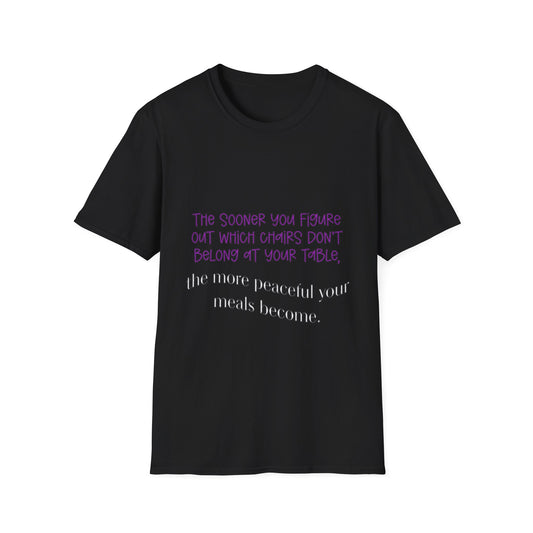 Unisex Softstyle T-Shirt with a witty, humor saying