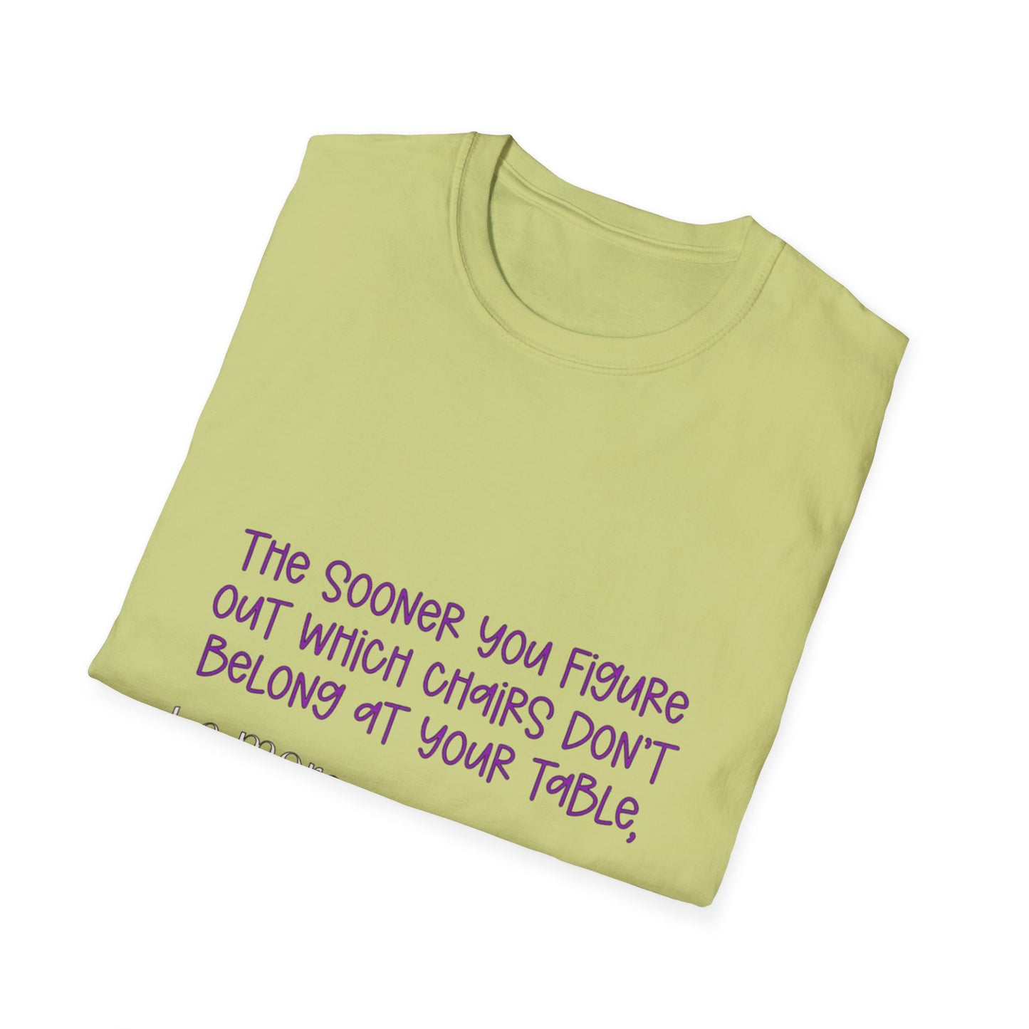 Unisex Softstyle T-Shirt with a witty, humor saying
