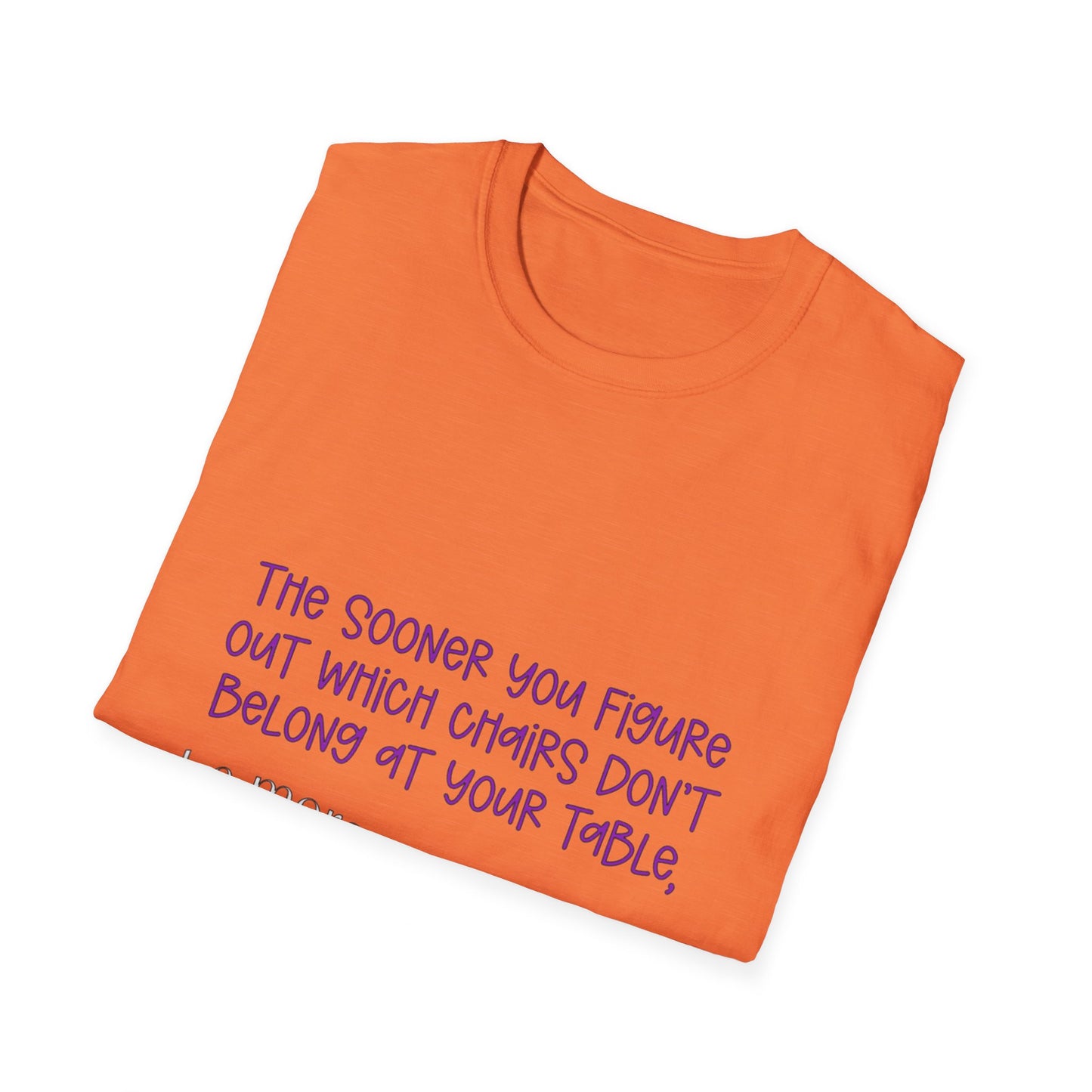 Unisex Softstyle T-Shirt with a witty, humor saying
