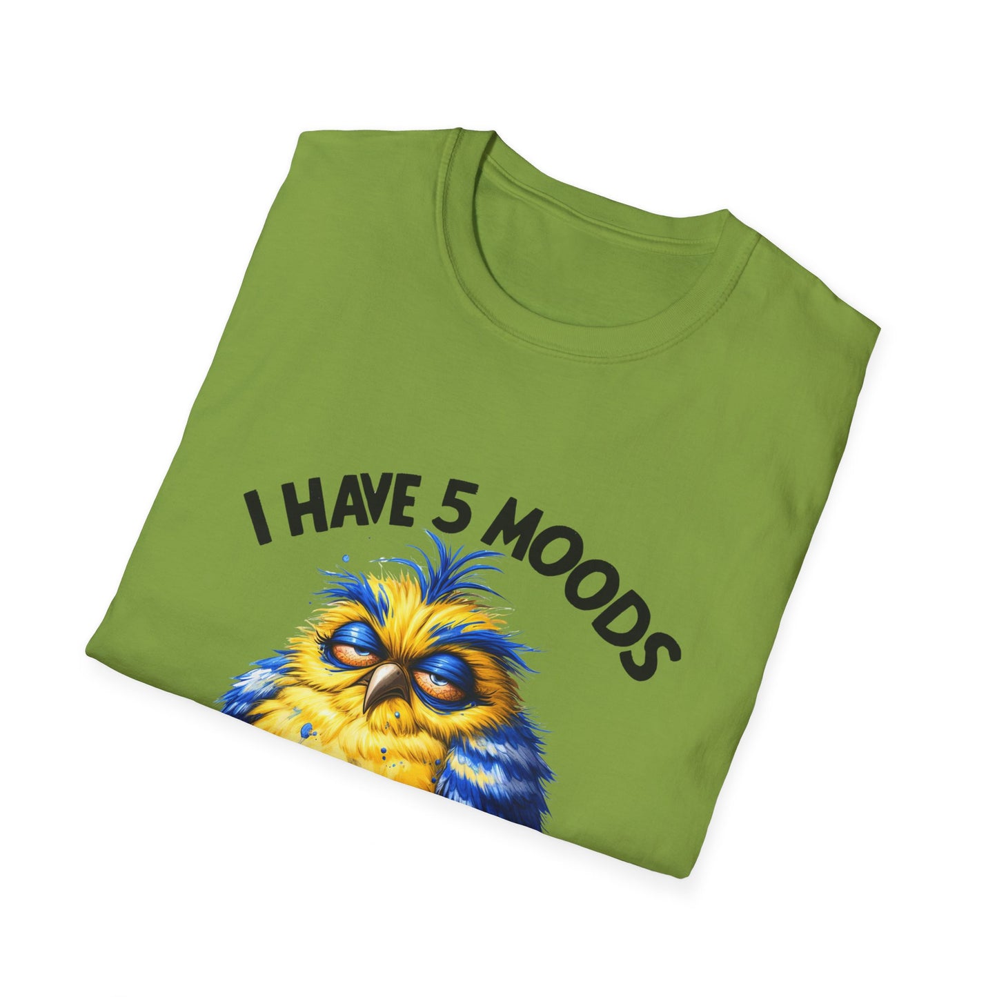 5 moods tee, not in the mood t-shirt