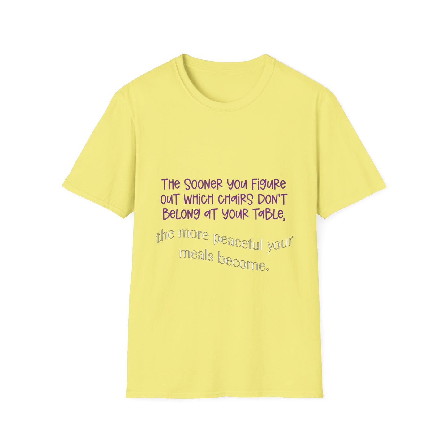 Unisex Softstyle T-Shirt with a witty, humor saying