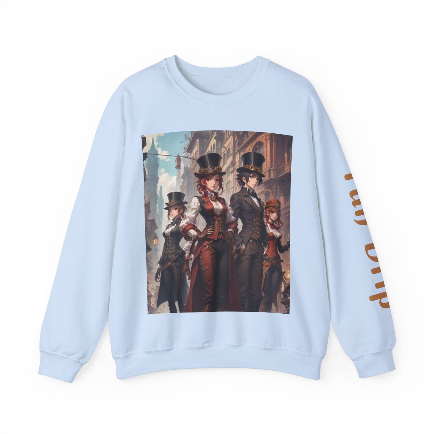 AI Anime Steampunk Crewneck Sweatshirt