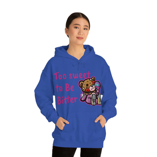 Unisex Heavy Blend Hooded Sweatshirt, sweet, bear, candy, hustle bear, lollypop, sucker