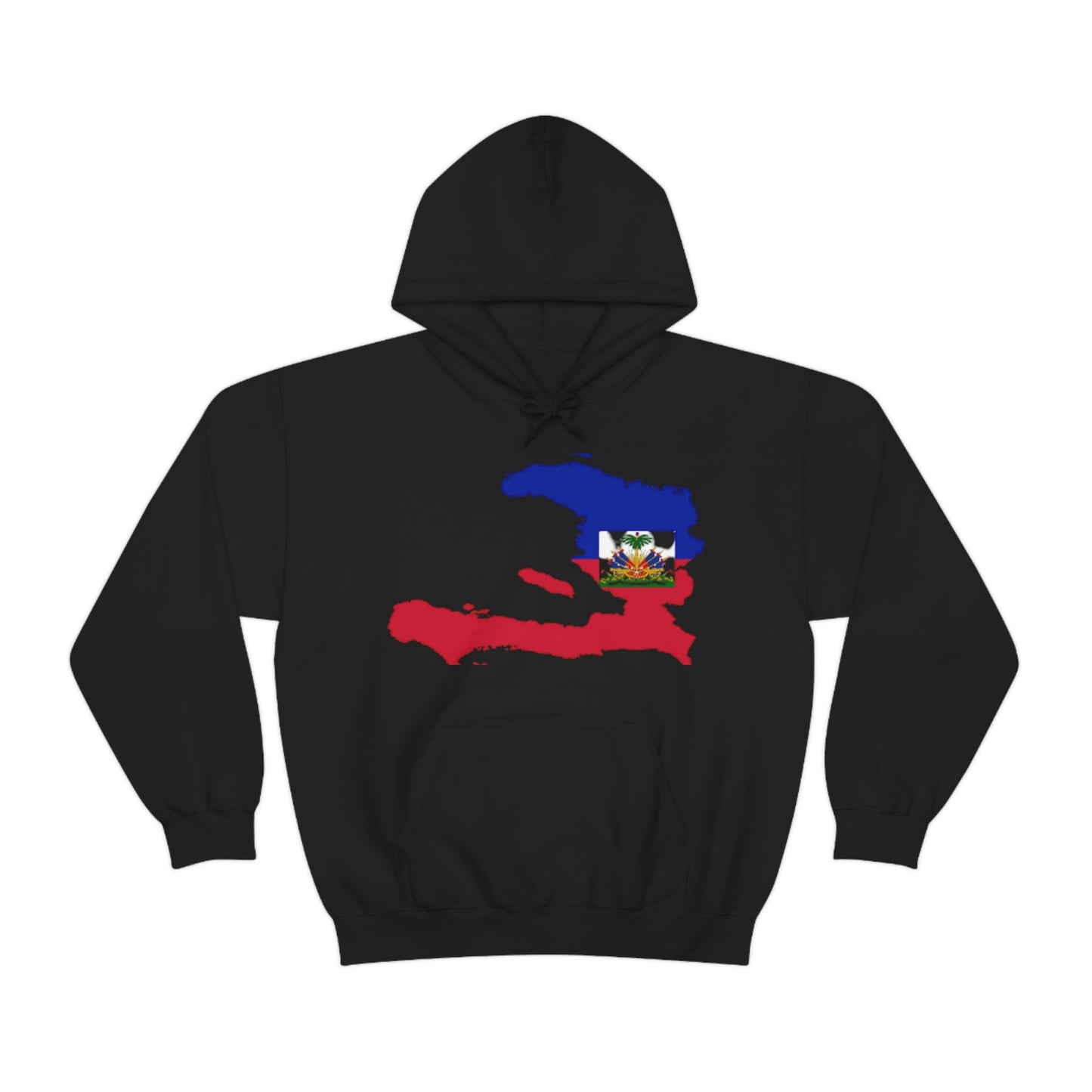Unisex Heavy Blend Hooded Sweatshirt, Flag Haitian, coat of arms, Haiti