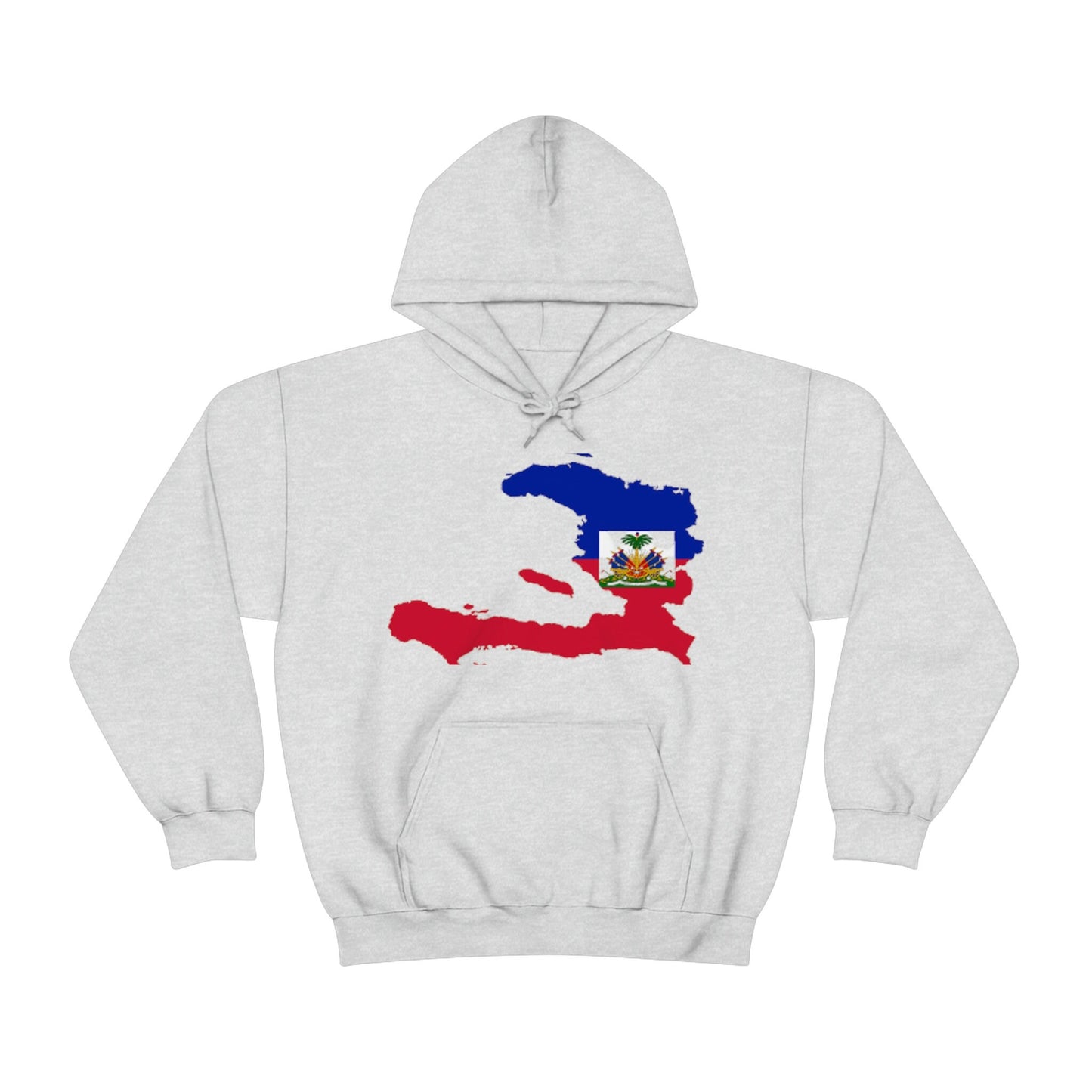 Unisex Heavy Blend Hooded Sweatshirt, Flag Haitian, coat of arms, Haiti