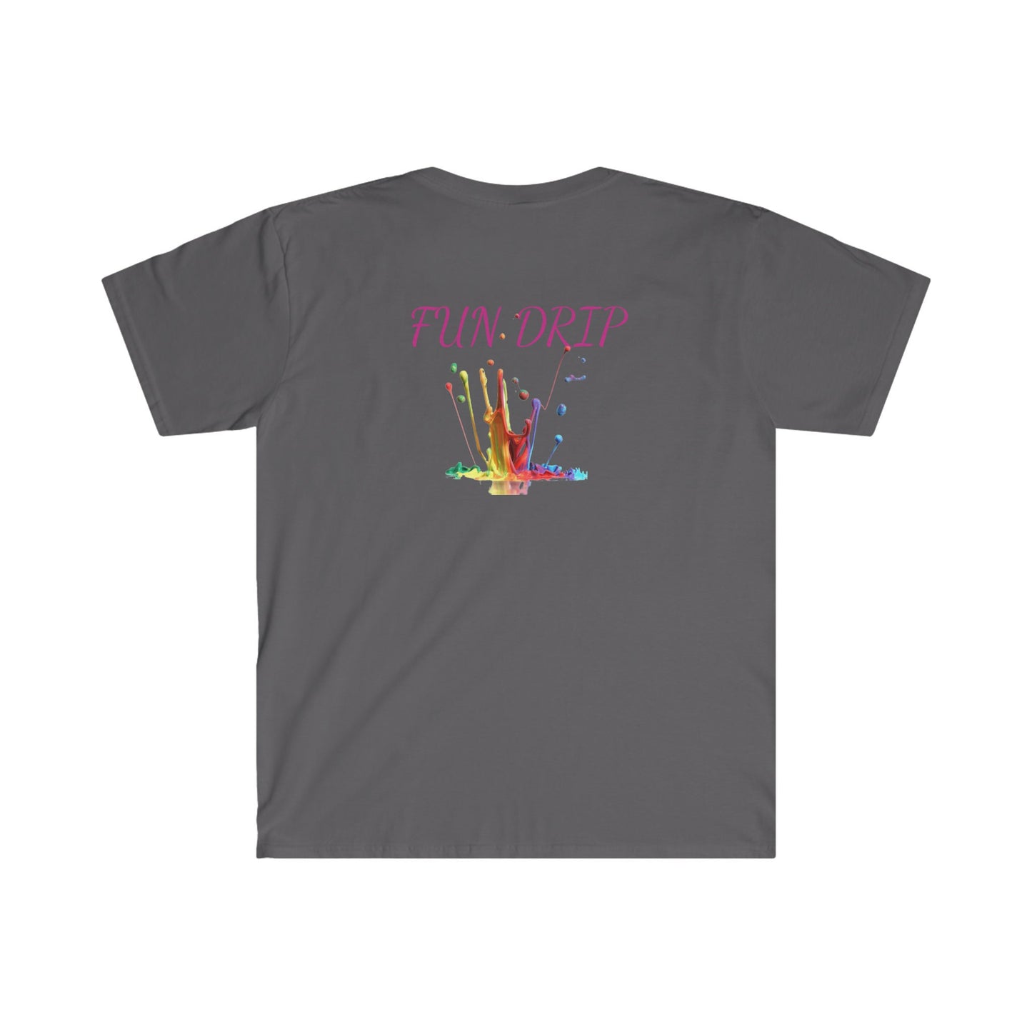 Unisex Softstyle T-Shirt, Watercolor Painting, watercolor eye, paintbrush, Dripping eye, drip paint