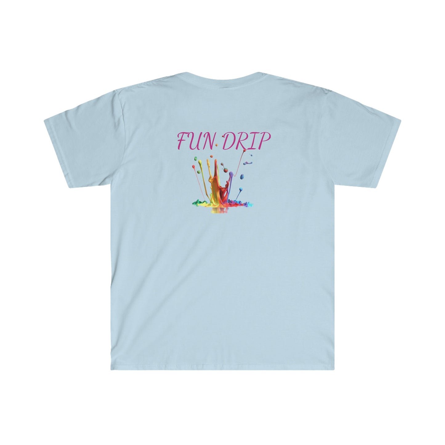 Unisex Softstyle T-Shirt, Watercolor Painting, watercolor eye, paintbrush, Dripping eye, drip paint