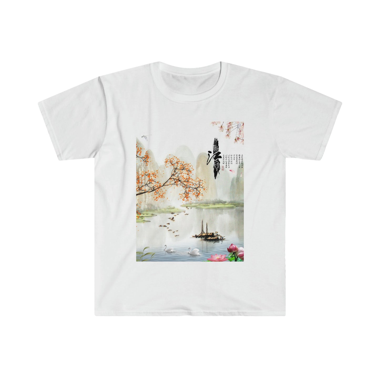 Unisex Softstyle T-Shirt, China oil painting, China scene, oil painting, China painting