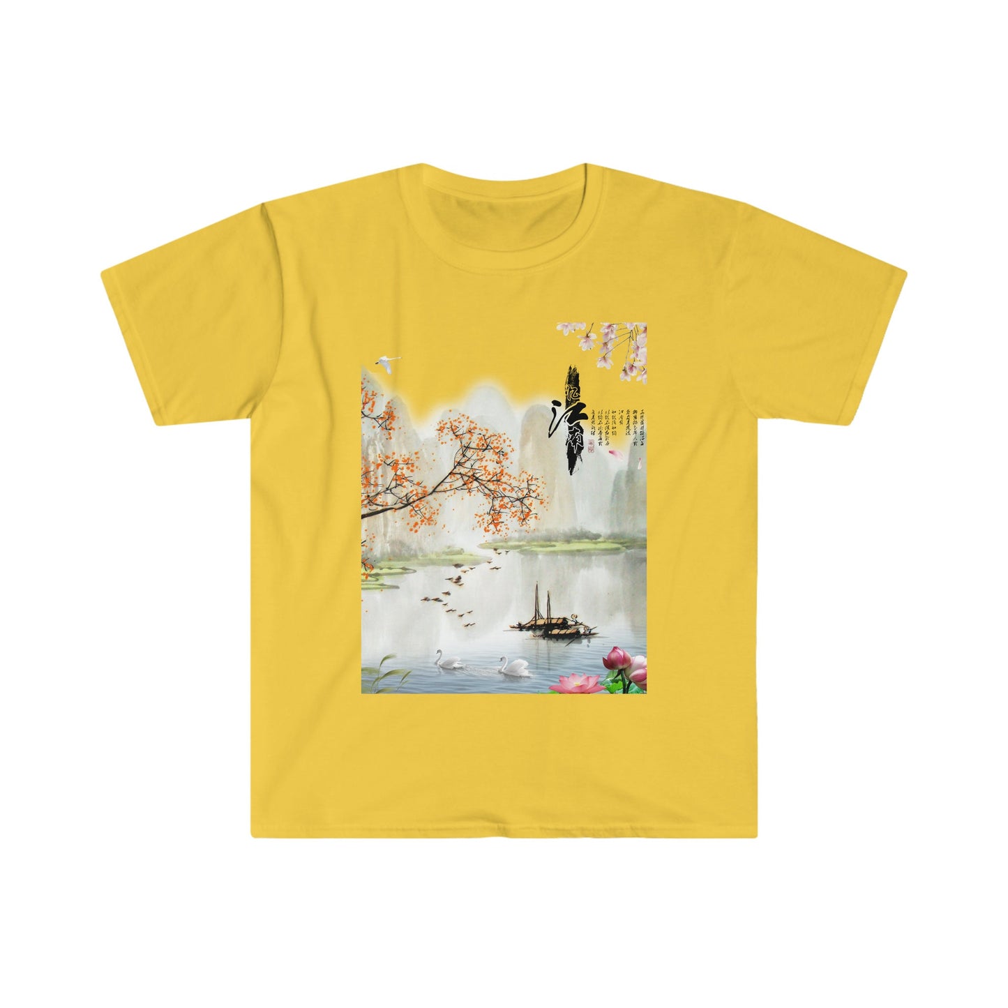 Unisex Softstyle T-Shirt, China oil painting, China scene, oil painting, China painting